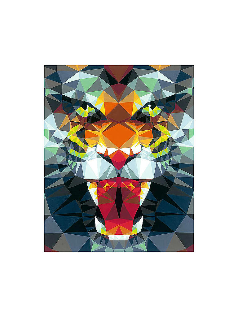 RAVENSBURGER Malen Nach Zahlen Polygon Tiger Keine Farbe